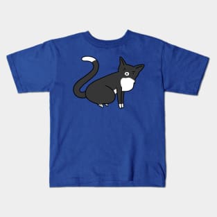 Angry Tuxedo Kitty Kids T-Shirt